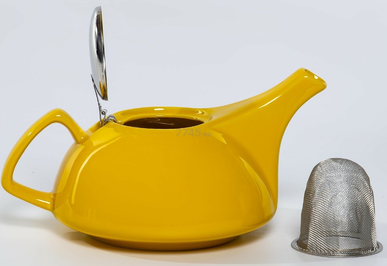 Заварочный чайник керамический ELRINGTON Феличита Глазурь Yellow 0,9 л (4660087532182) - Фото 4